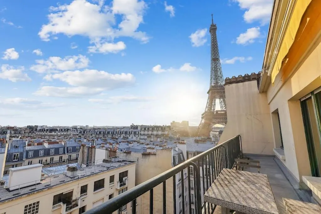 Exceptional Apartment-terrace-eiffel Tower דירה *